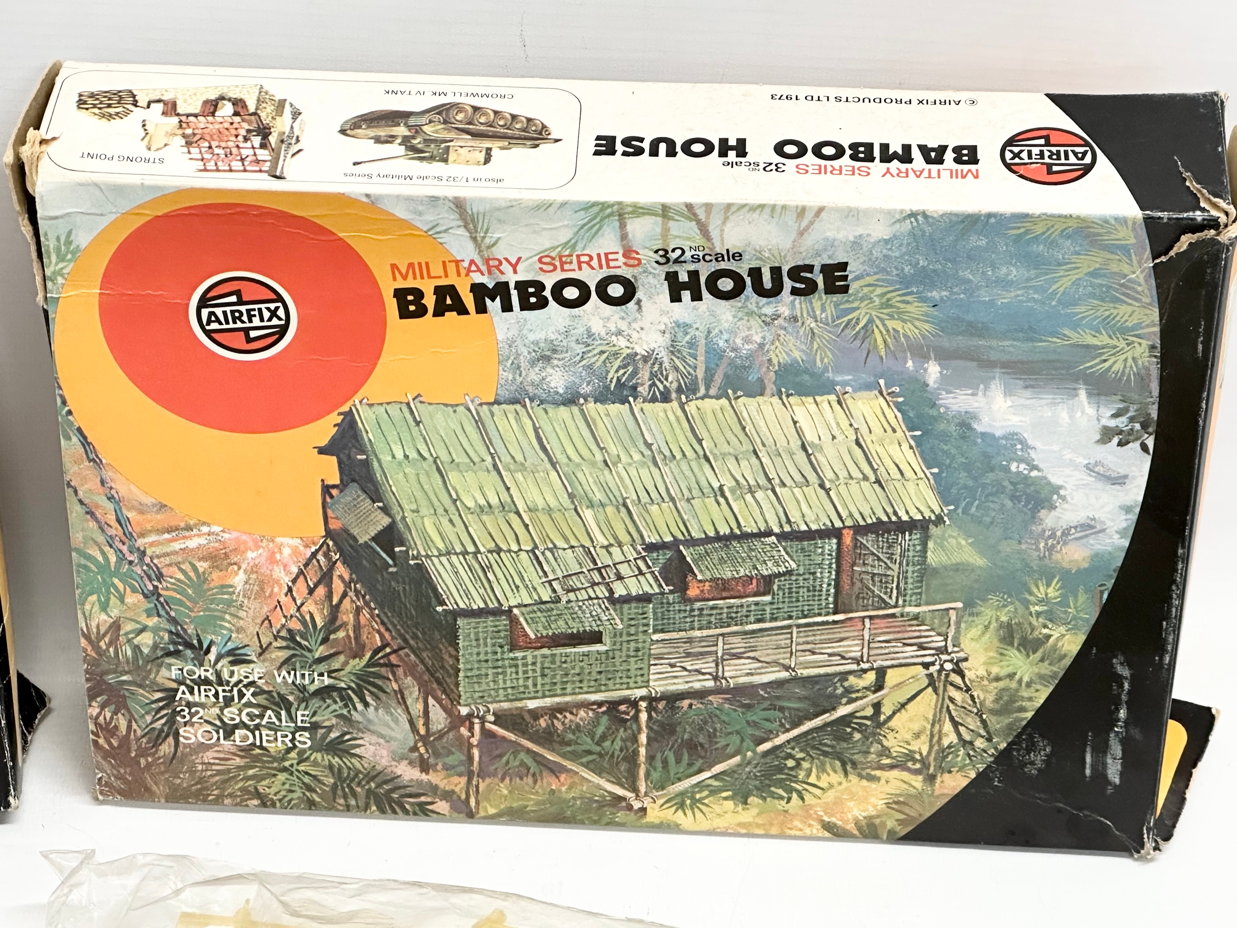2 boxes of vintage Airfix model kits. Airfix Military Series Desert Outpost. Airfix Military - Image 5 of 5