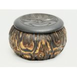 A New Zealand ‘Ponga Craft’ trinket box. 11.5x7cm