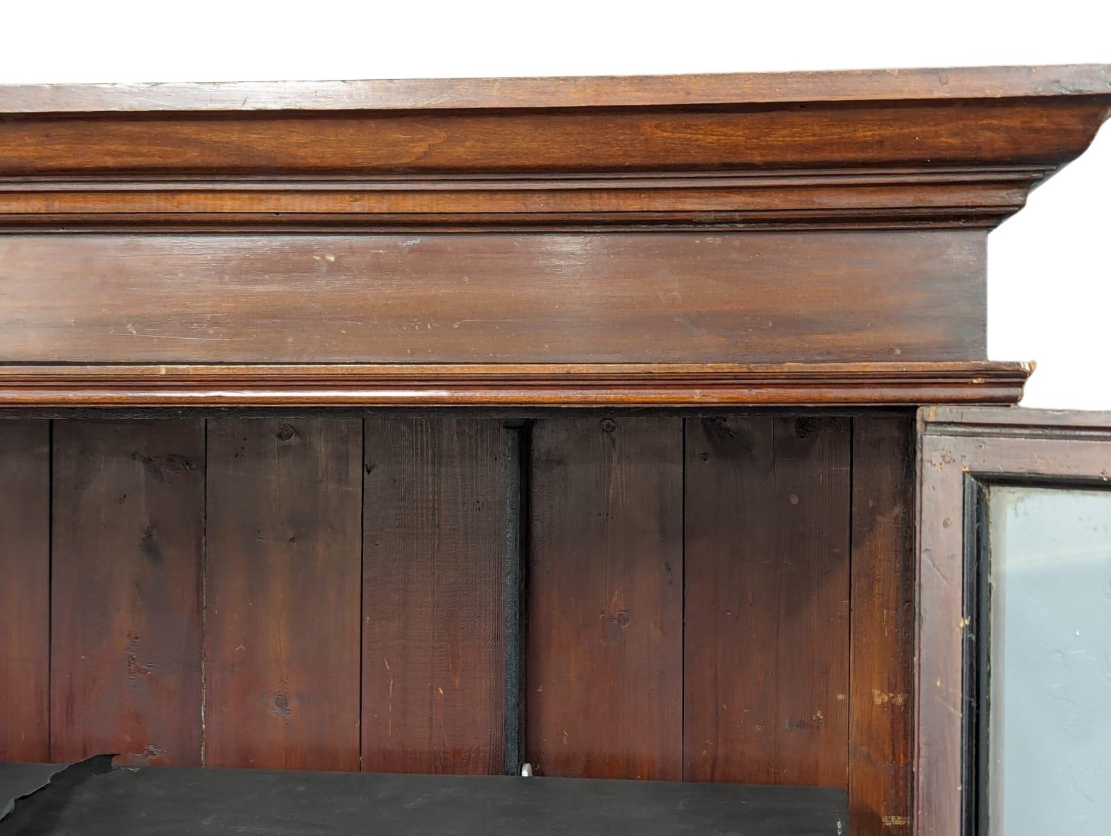 A large Late 19th Century mahogany shop display cabinet with glass shelves. Circa 1890. 157. - Image 5 of 6