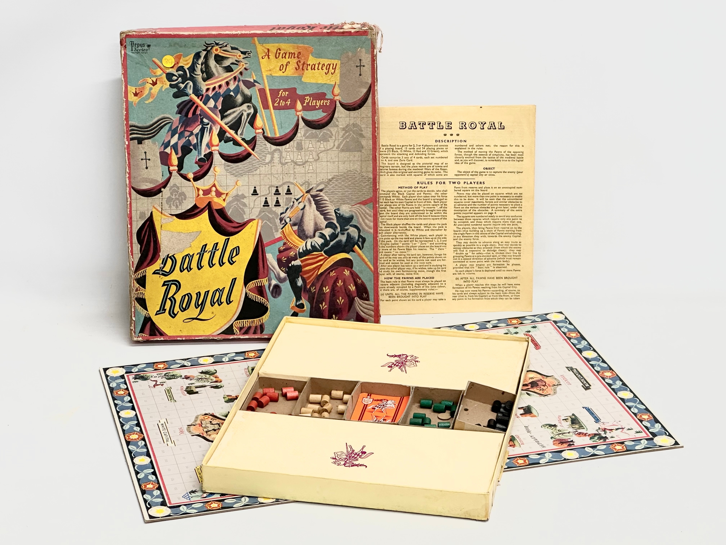 A vintage Pepys Series ‘Battle Royal’ board game.