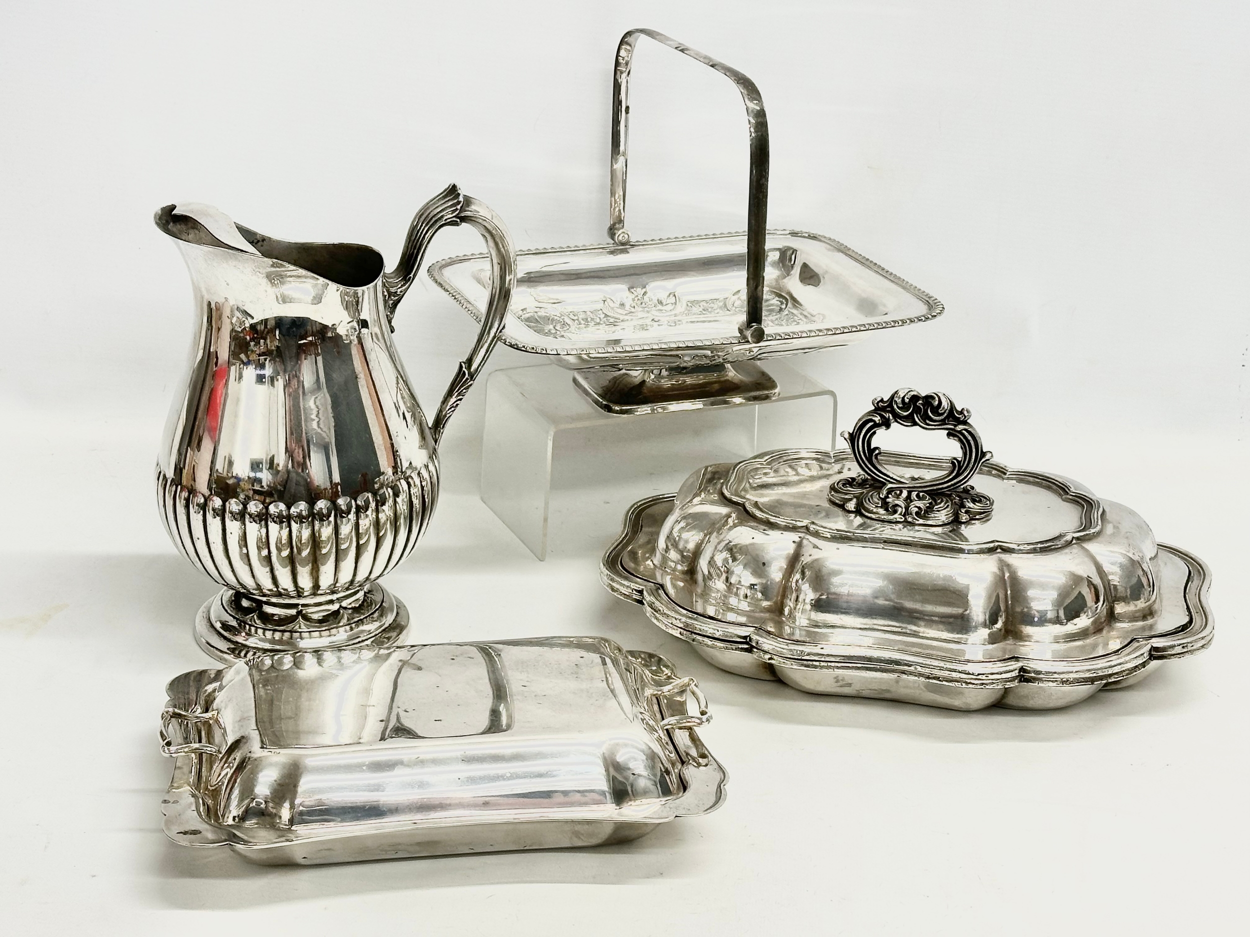 A collection of 19th and Early 20th Century silver plate. S.D. Neil Belfast etc.
