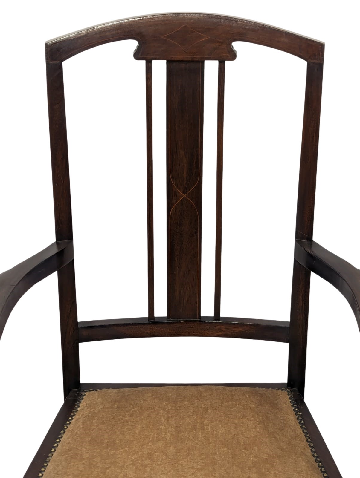 An Edwardian mahogany armchair - Image 3 of 4