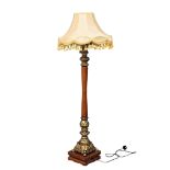 An ornate standard lamp. 173cm