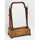 An Early 20th Century Georgian style burr walnut dressing mirror. 40x21x61cm