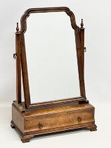 An Early 20th Century Georgian style burr walnut dressing mirror. 40x21x61cm