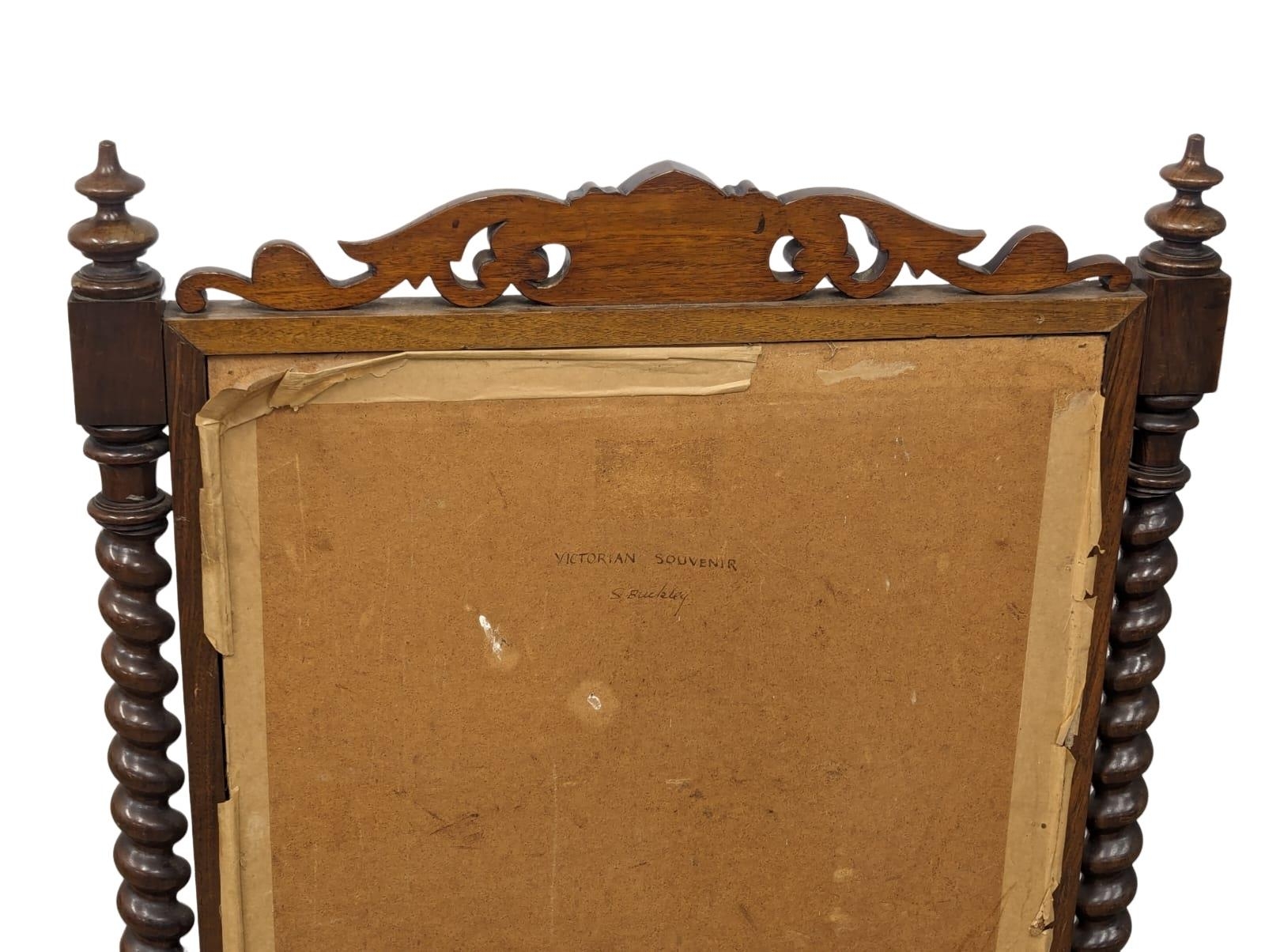 A mid Victorian fire screen, circa 1850s. 84cm x 46cm x 117.5cm - Image 4 of 8