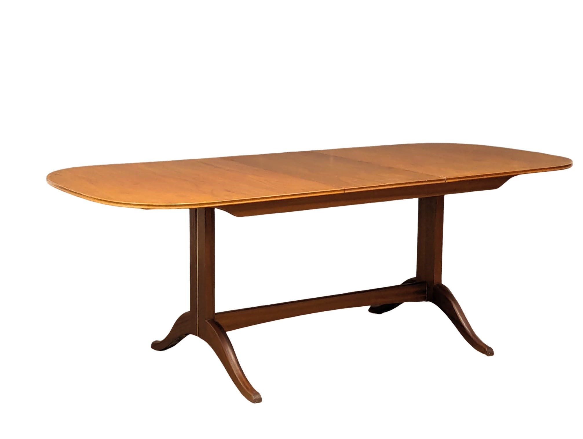 A Mid Century teak extending dining table by Beithcraft. Extended 213.5x92x76cm - Bild 6 aus 7