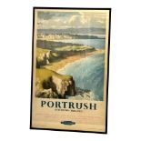 An original 1956 Northern Ireland Portrush poster. British Railways. Printed by Jordison & Co LTD.