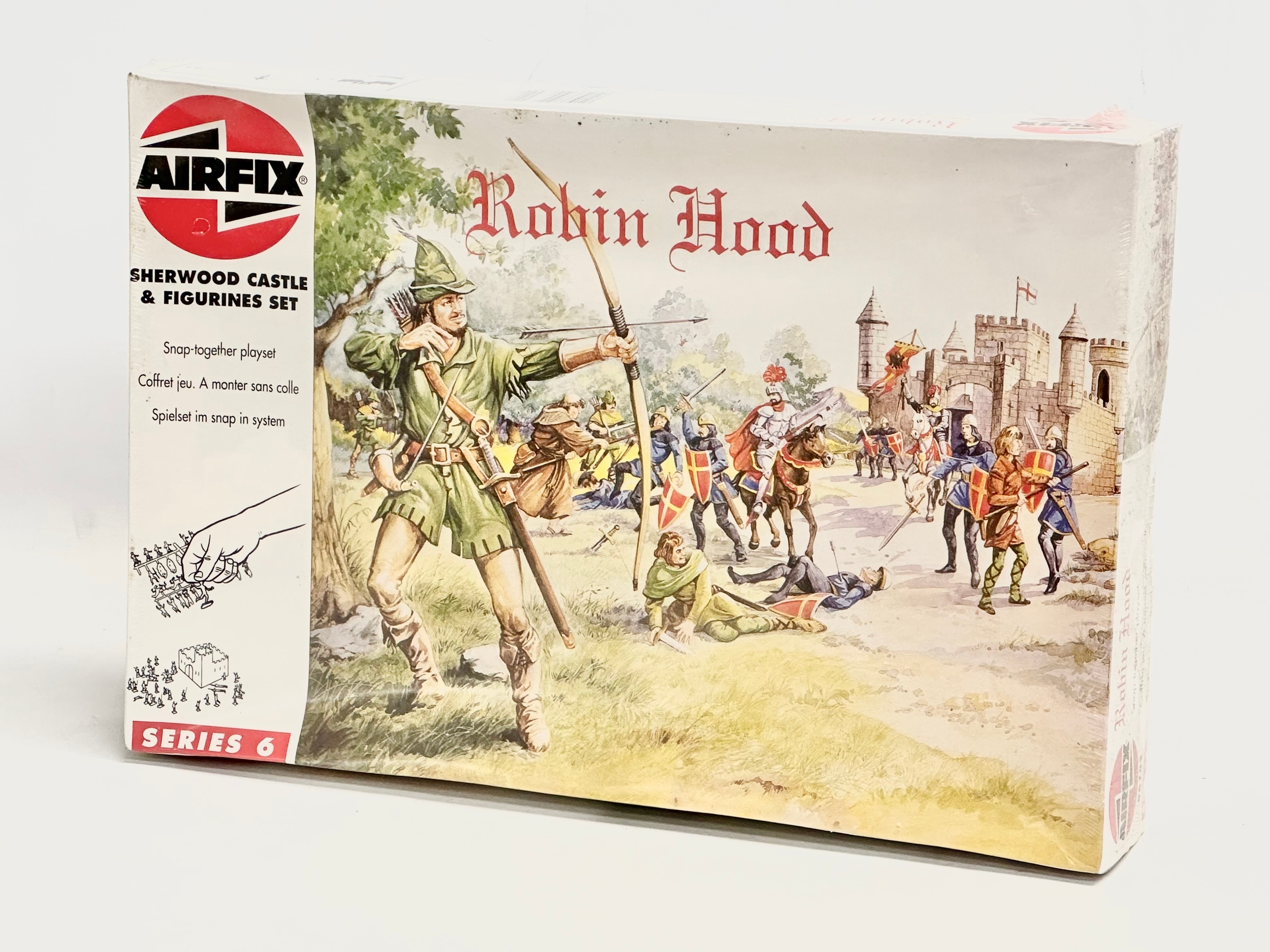 An unopened Airfix Robin Hood Sherwood Castle & Figurines Set. Series 6.