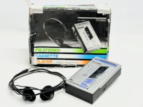 A PYE TR 6662 FM Stereo Cassette Player with box.