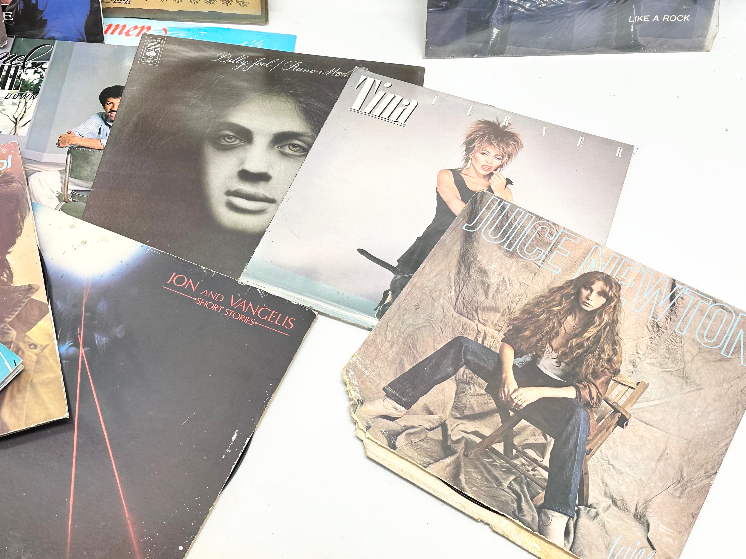 A collection of LP, vinyl records. Meatloaf, The Eagles, Elton John, Tina Turner, Billy Joel, - Image 8 of 12