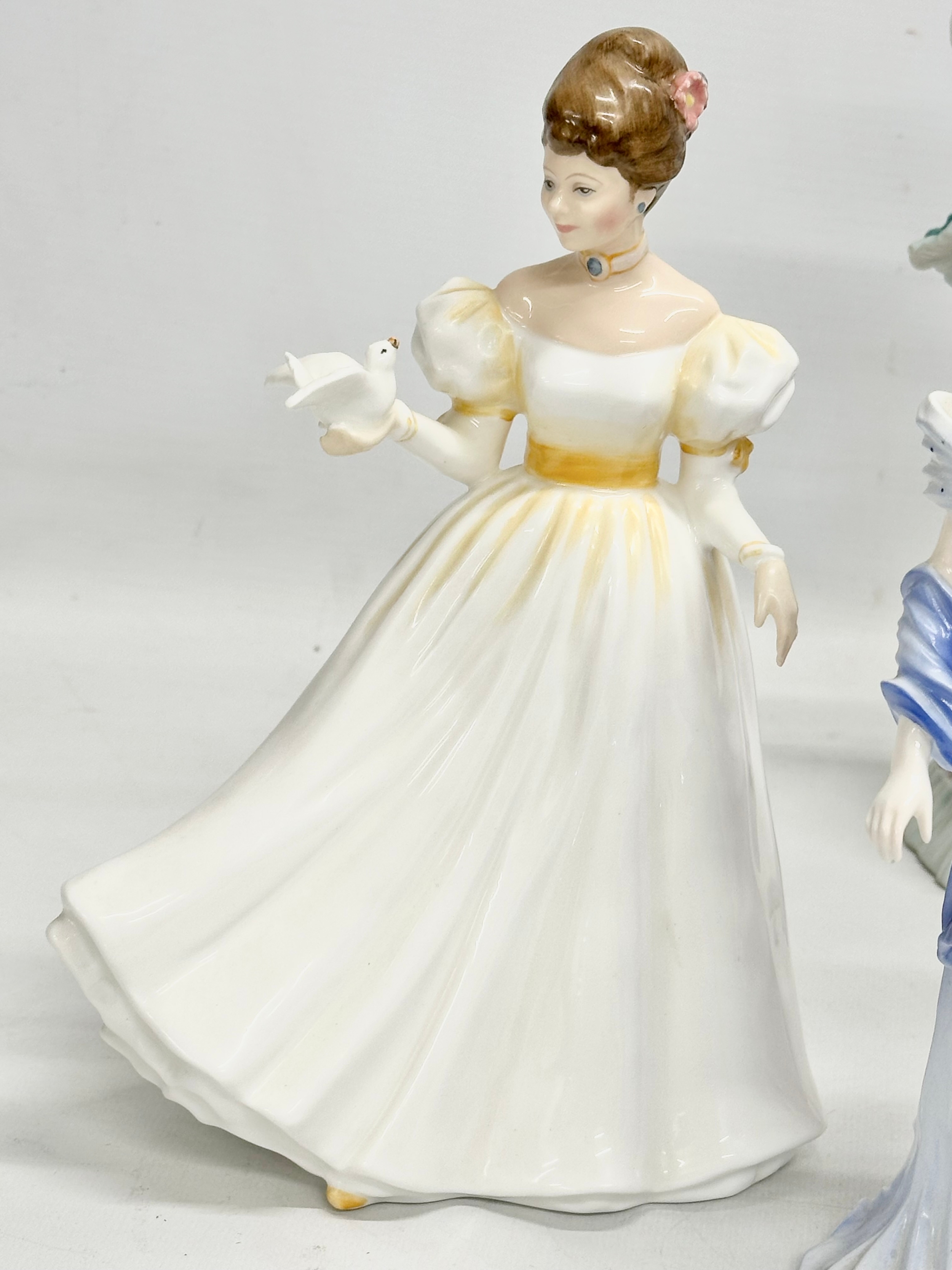 A collection of Royal Doulton and Coalport figurines. - Image 2 of 8