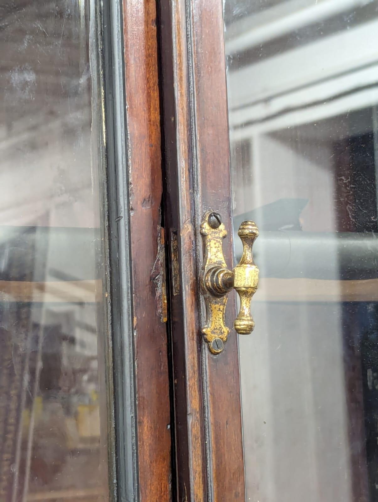 A large Late 19th Century mahogany shop display cabinet with glass shelves. Circa 1890. 157. - Image 2 of 6