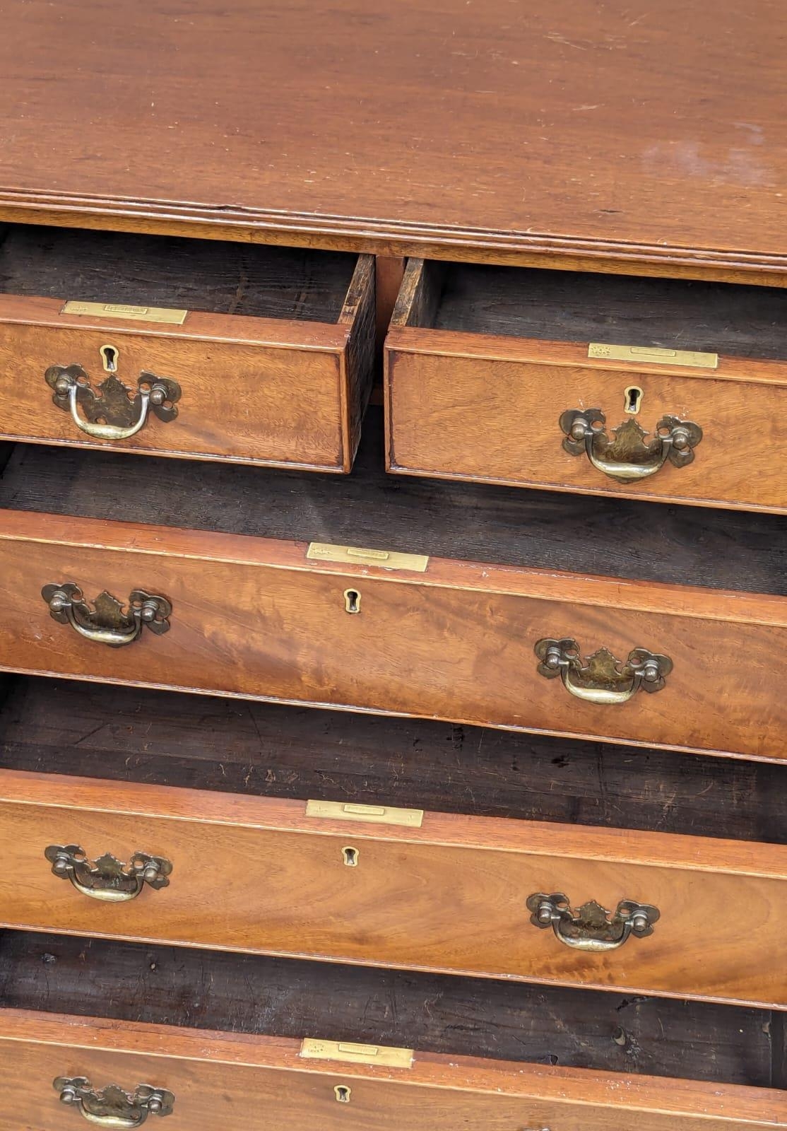 A small proportioned Georgian style mahogany chest of drawers, circa 1900. 63cm x 43cm x 68cm - Image 3 of 6