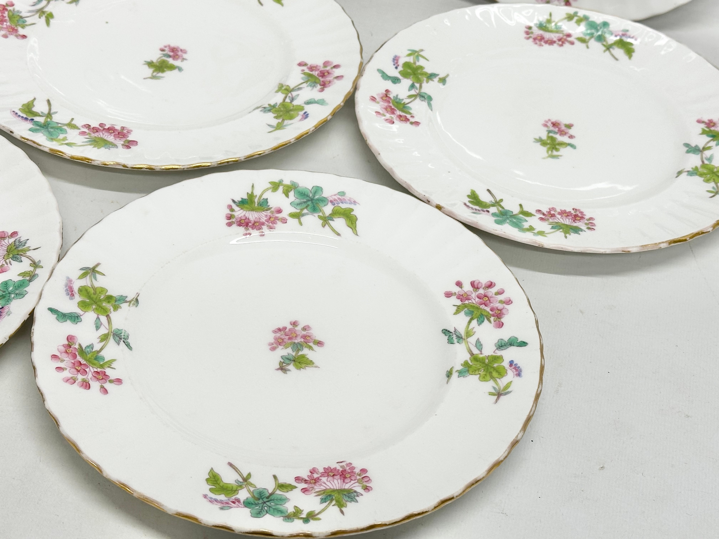 A set of 8 Late 19th Century Salopian Coalport plates. Circa 1870-1880. 21.5cm - Image 2 of 4