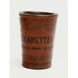 A Late 19th Century W.D & H. O Wills ‘Scissors’ Cigarettes Special Army Quality leather bound dice