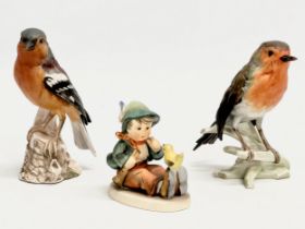 Goebel figurines. Singing Lesson. Chaffinch and Robin. 12.5cm