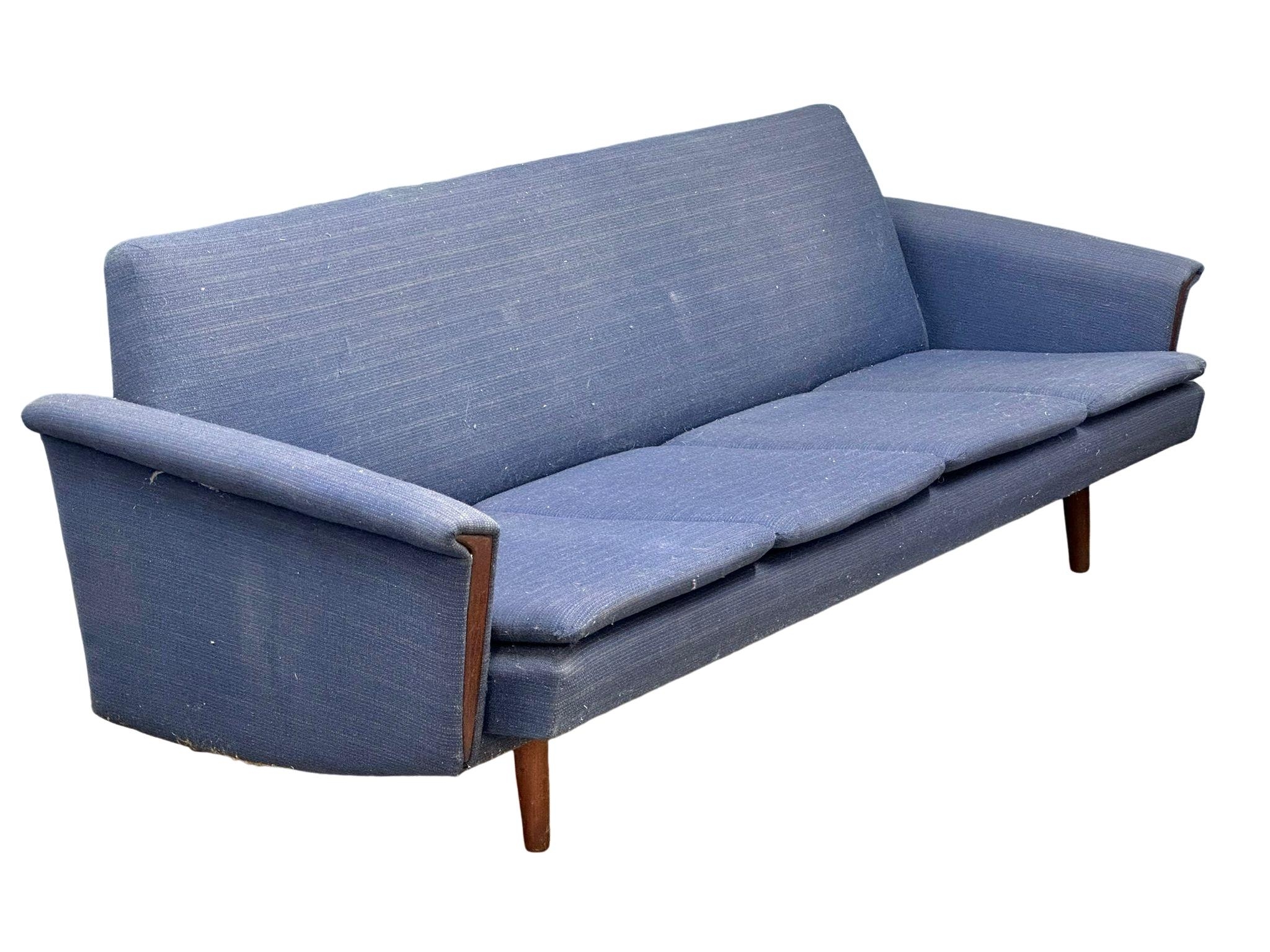 A Danish Mid Century teak framed sofa bed/daybed. 1960’s/70’s. 215cm - Image 2 of 7