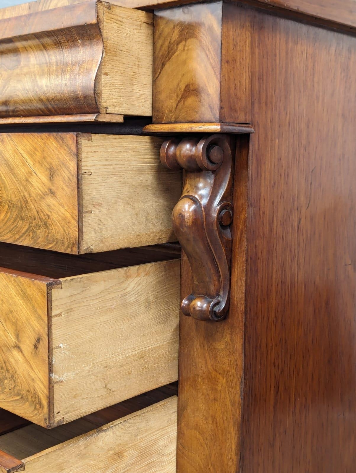 A Victorian mahogany Scotch chest of drawers. 121x53x110.5cm - Image 6 of 7