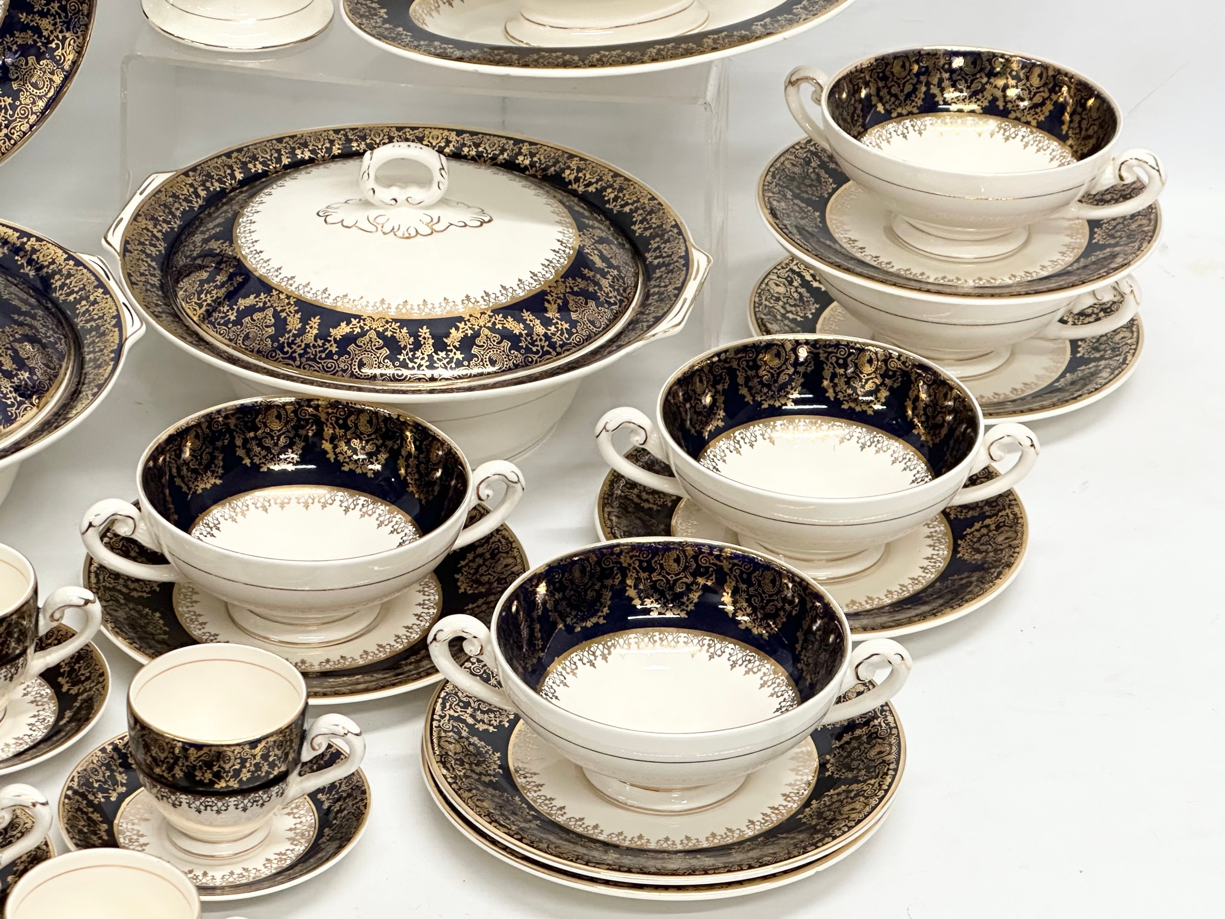 A Mid 20th Century 57 piece dinner service by Myott Son & Co. - Image 3 of 9