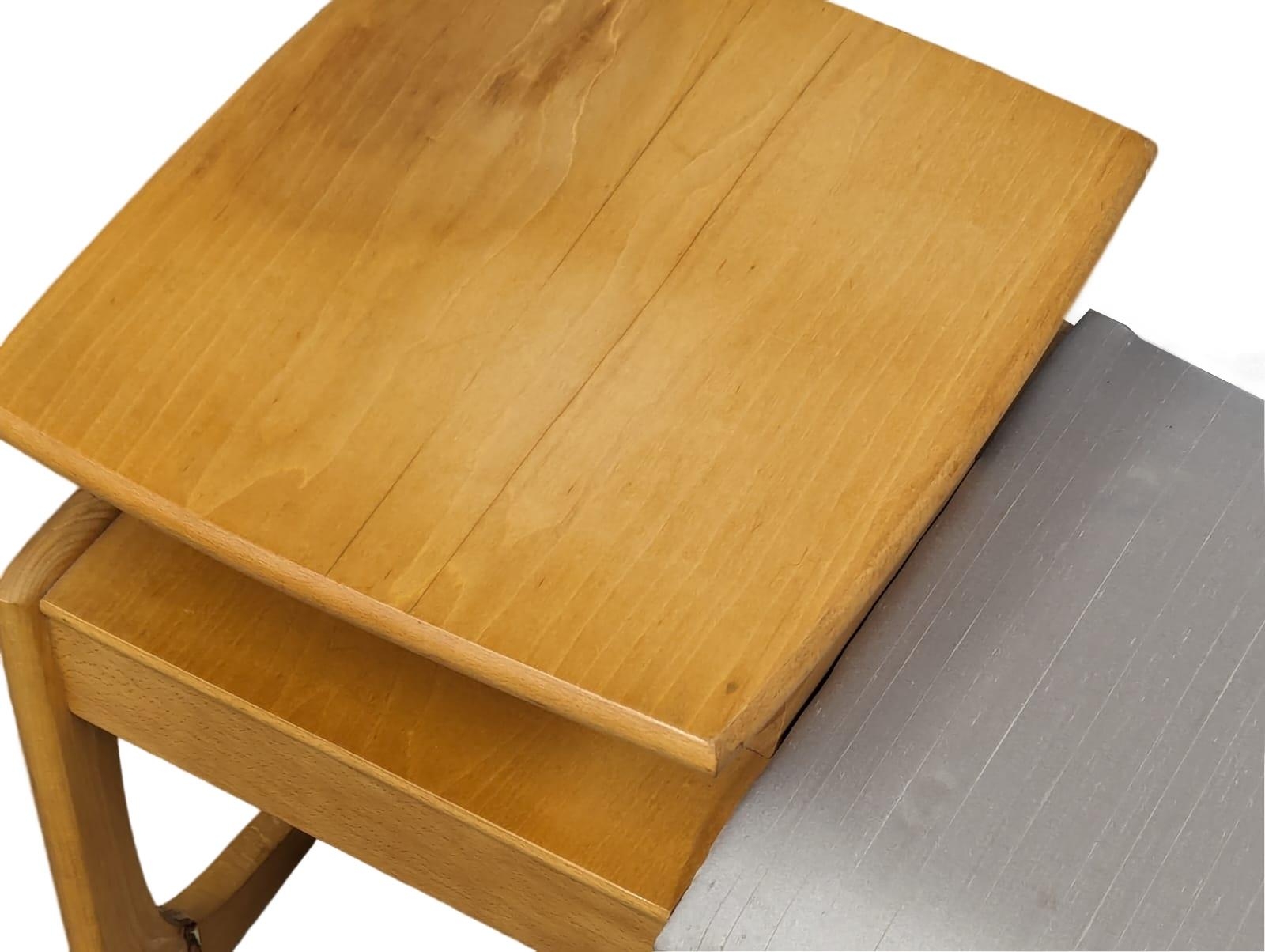 A Mid Century beech telephone table by Chippy. 74x36.5x47cm - Image 2 of 5