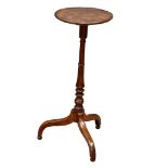 A George III mahogany pedestal side table. 40x75cm