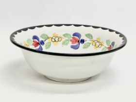 A large Mid/Late 19th Century Spongeware bowl. 32x11cm