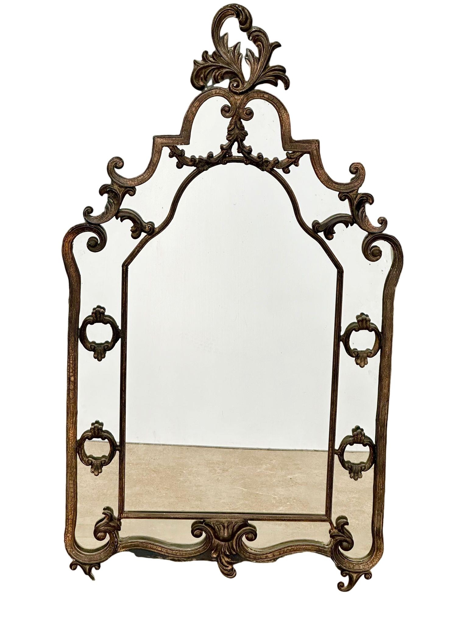 A 19th Century style French wall mirror. 73x128cm