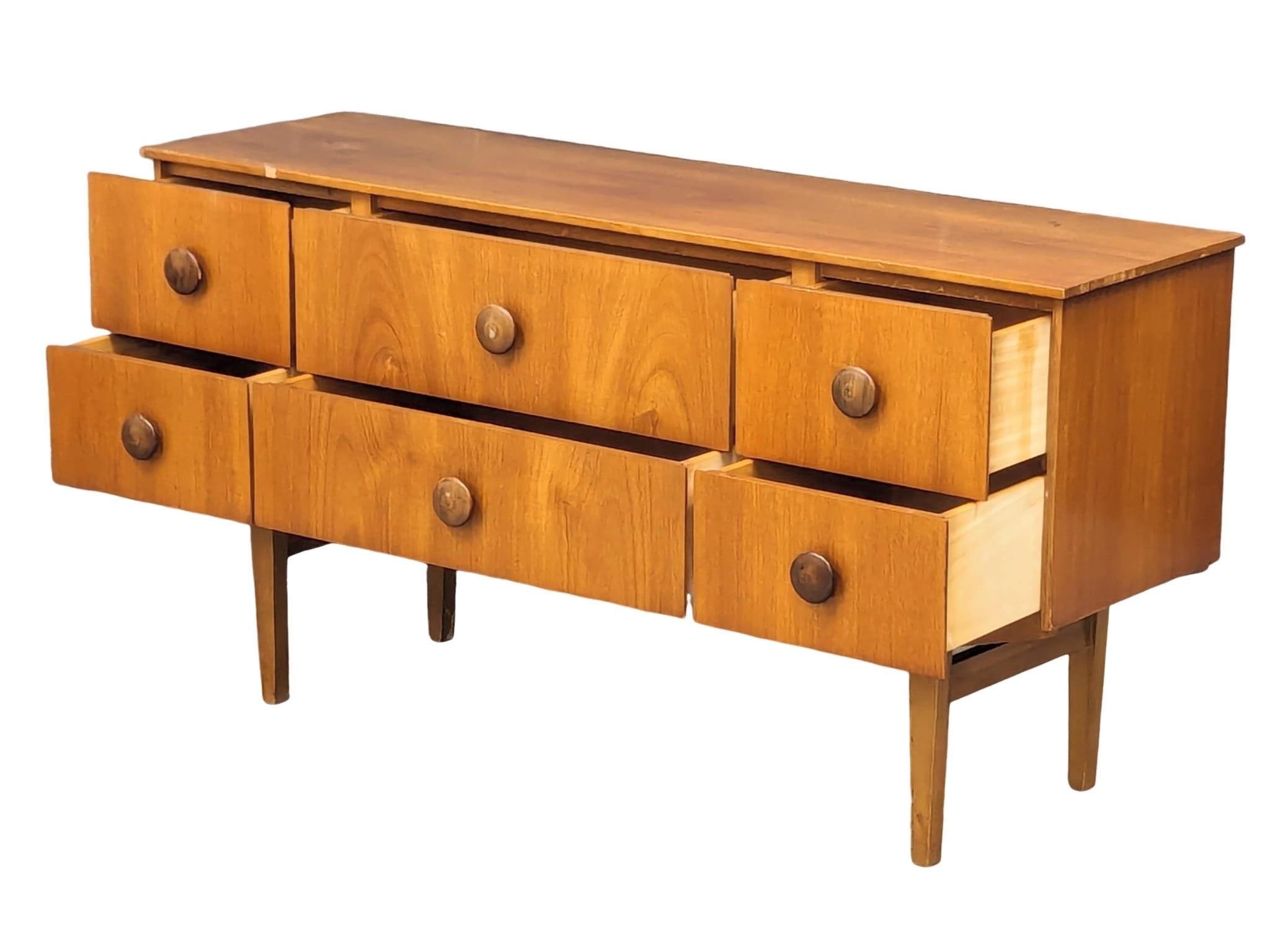 A mid century teak sideboard, 133cm x 39.5cm x 69cm - Image 3 of 10