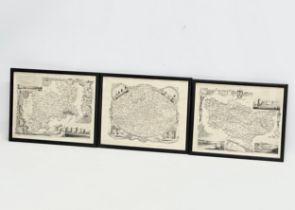 3 Late 19th/Early 20th Century maps. Middlesex Westminster, Kent, Rochester, Environs of London.
