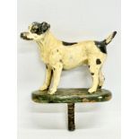 An Early 20th Century cold painted bronze dog. 10x11cm