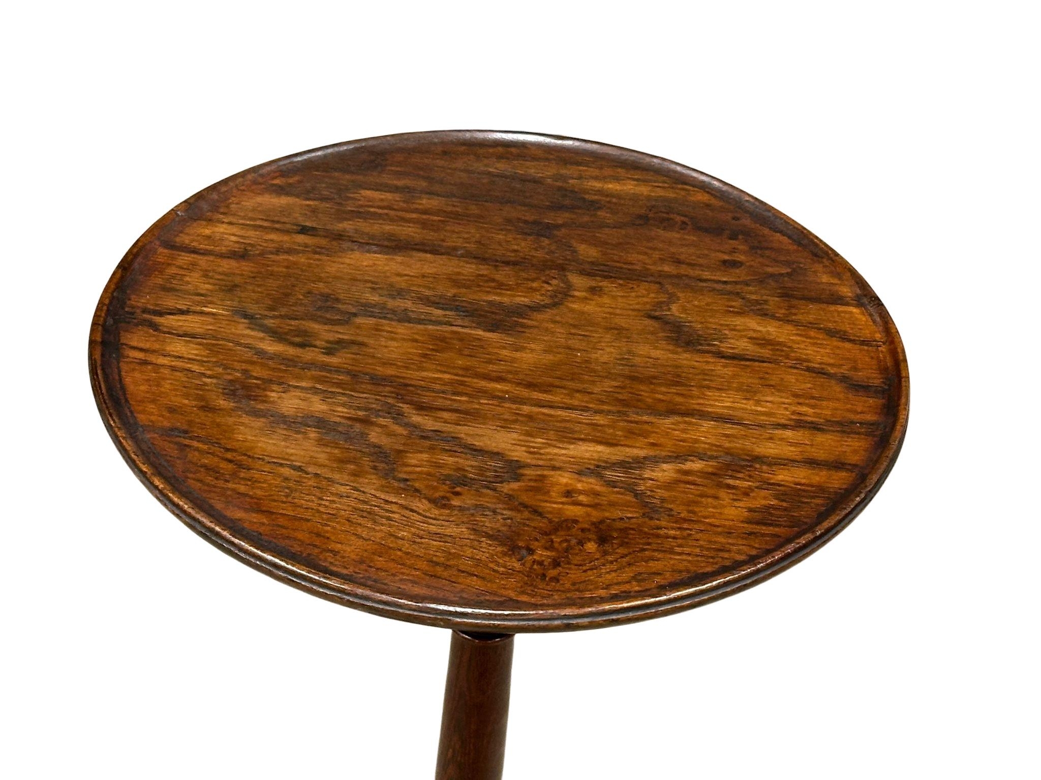 A George III mahogany pedestal side table. 40x75cm - Bild 4 aus 4