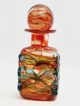 An Mdina art glass decanter designed by Michael Harris. 18cm