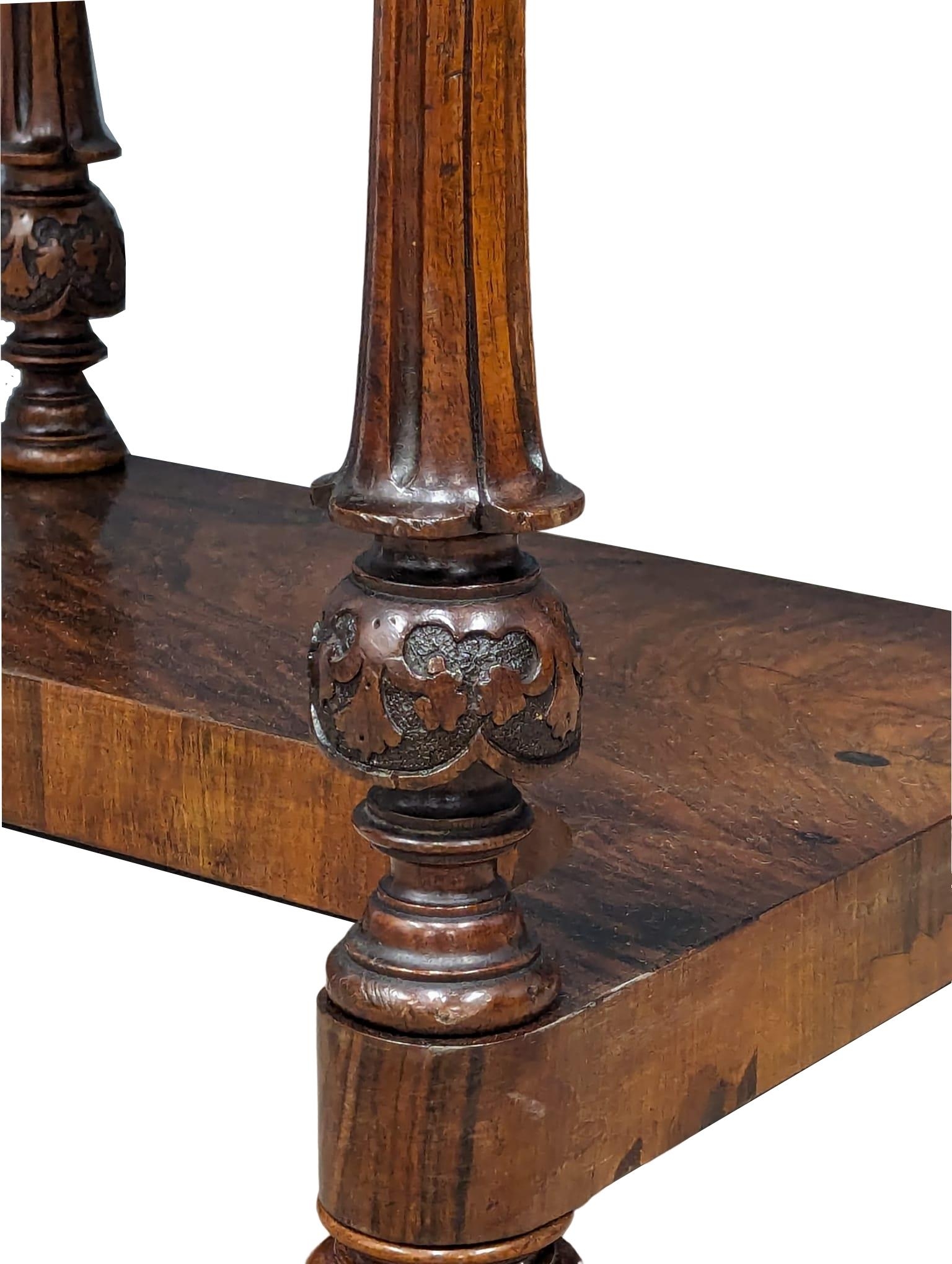 A 19th Century Victorian inlaid Burr Walnut cylinder writing desk. 58.5x44.5x91cm - Bild 5 aus 10