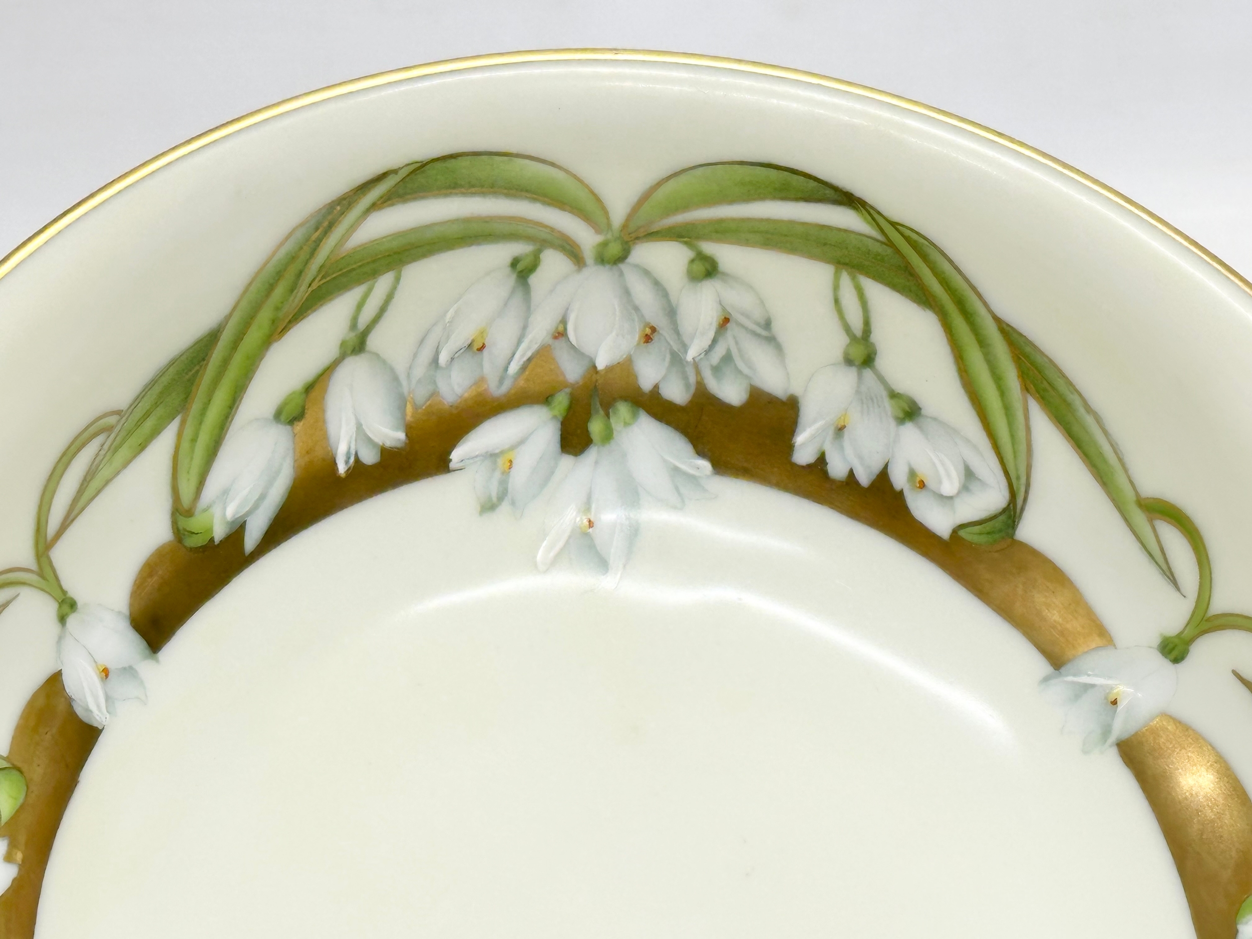 An early 20th century PT Bavaria hand painted bowl signed Faune. 23.5x5.5cm - Image 5 of 7