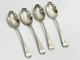 4 silver spoons. Sheffield. 1911. 89.16 grams.