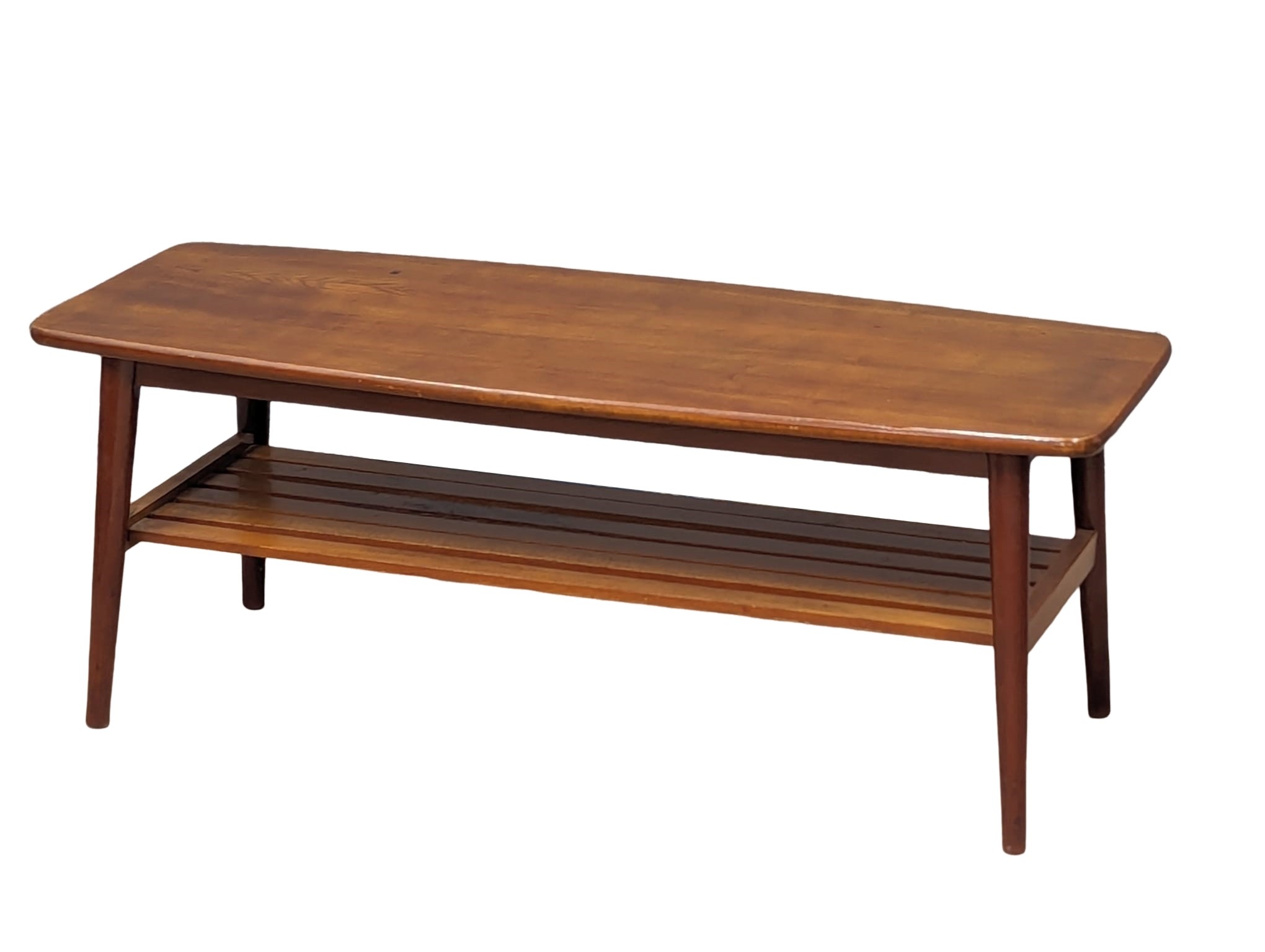 A Mid Century 2 tiered coffee table. 104x43x39cm