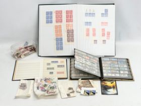 A large collection of stamps.