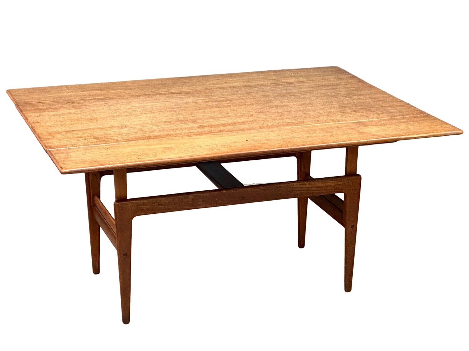 A Danish Mid Century teak ‘Elevator’ table designed by Kai Kristensen. Coffee table/dining table. - Image 4 of 8