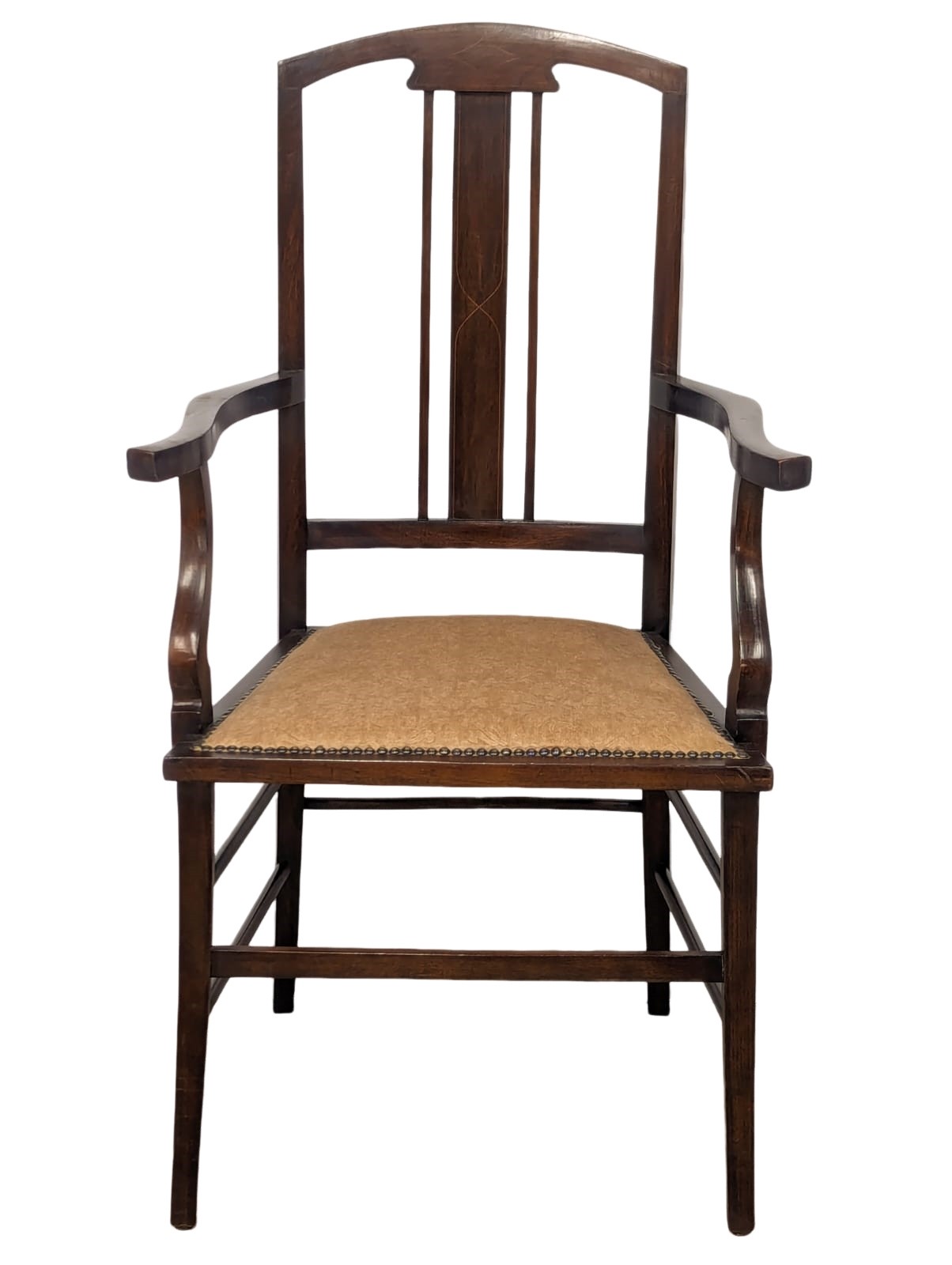 An Edwardian mahogany armchair - Image 2 of 4