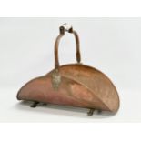 A vintage copper log holder. 29x48cm