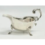 A silver gravy boat. Birmingham 1932. 77.16 grams