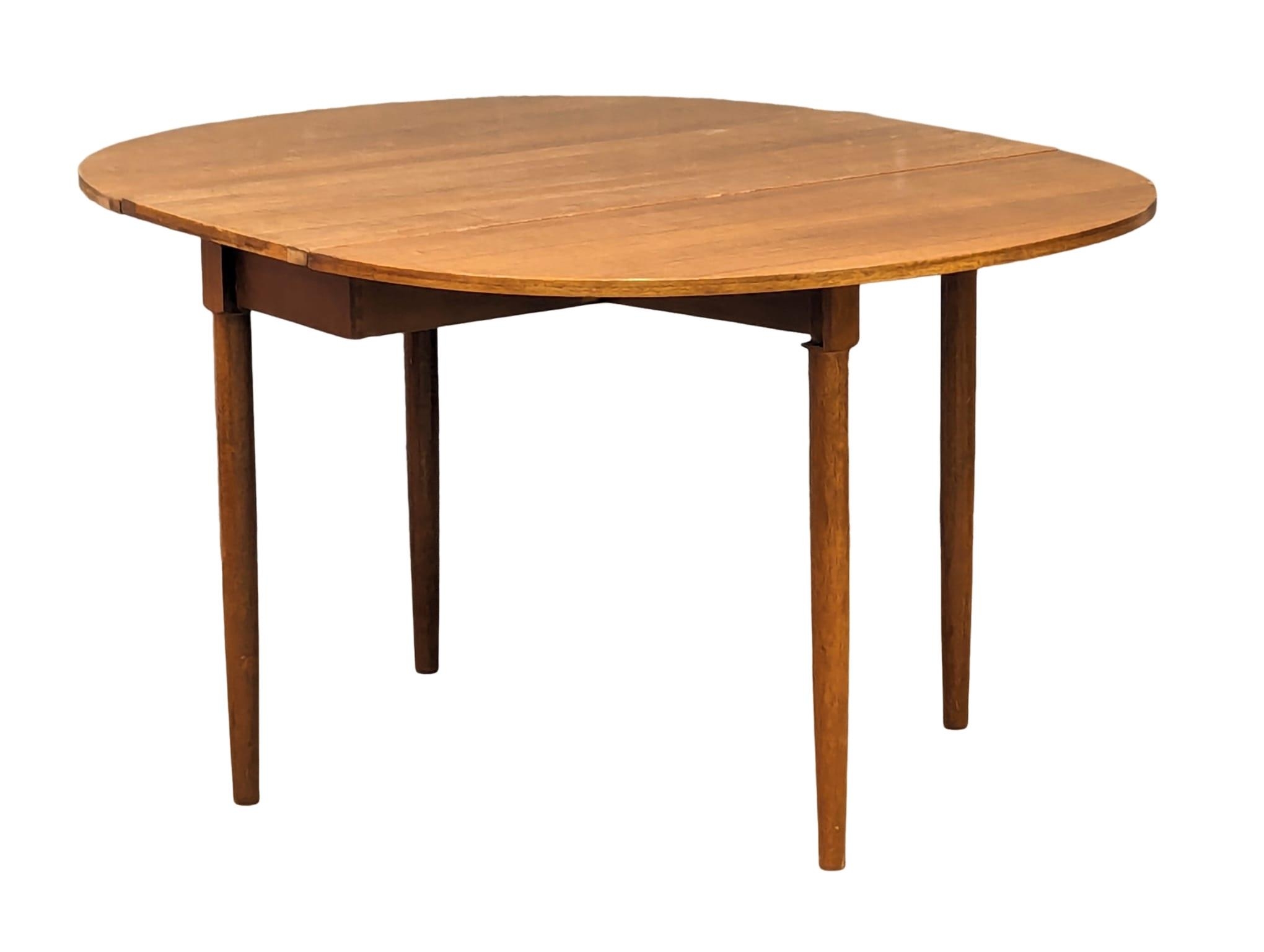 A G-Plan Mid Century teak drop leaf dining. Extended 132x108x72.5cm - Image 5 of 6