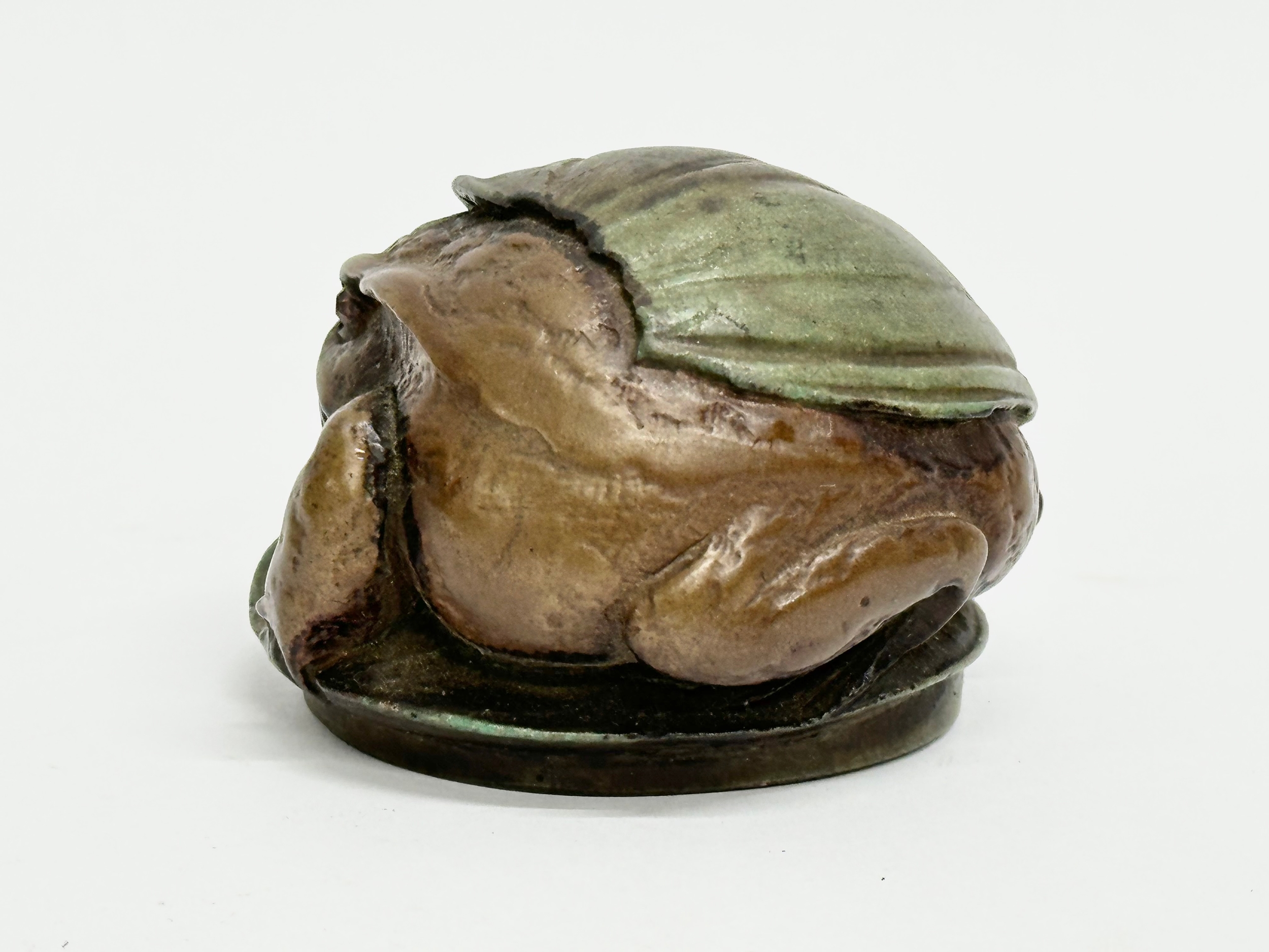A St Petersburg bronze frog paperweight. - Image 3 of 6