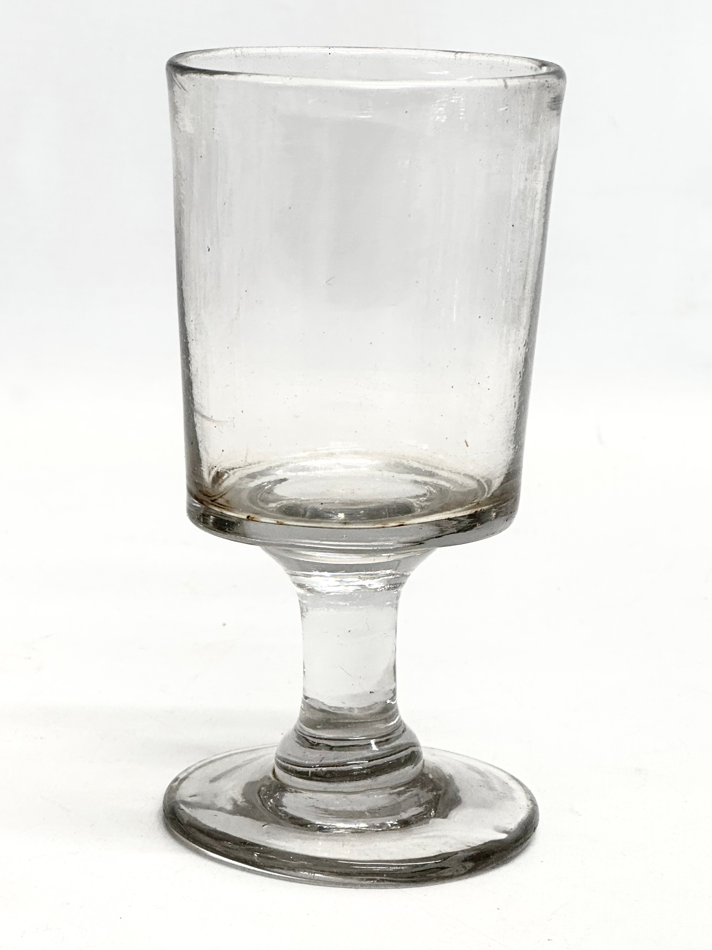A collection of large Mid 19th Century Victorian drinking glasses. 2 Victorian ale glasses 19cm. A - Image 7 of 9