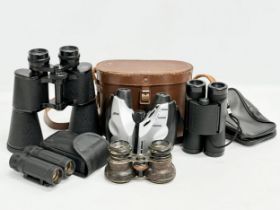 5 pairs of binoculars.