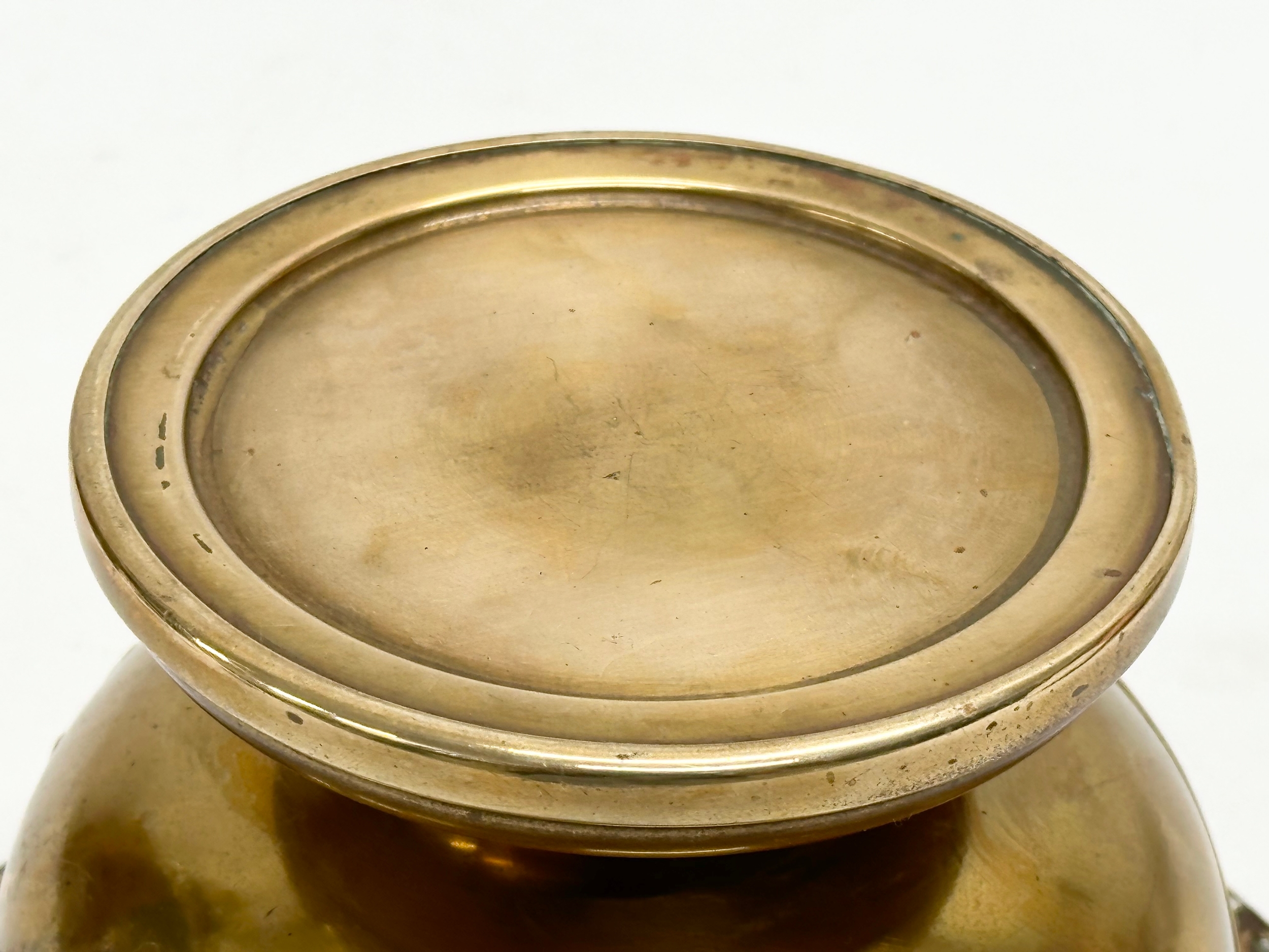 A Late 19th Century brass footed bowl. 16.5x9.5cm - Image 5 of 5