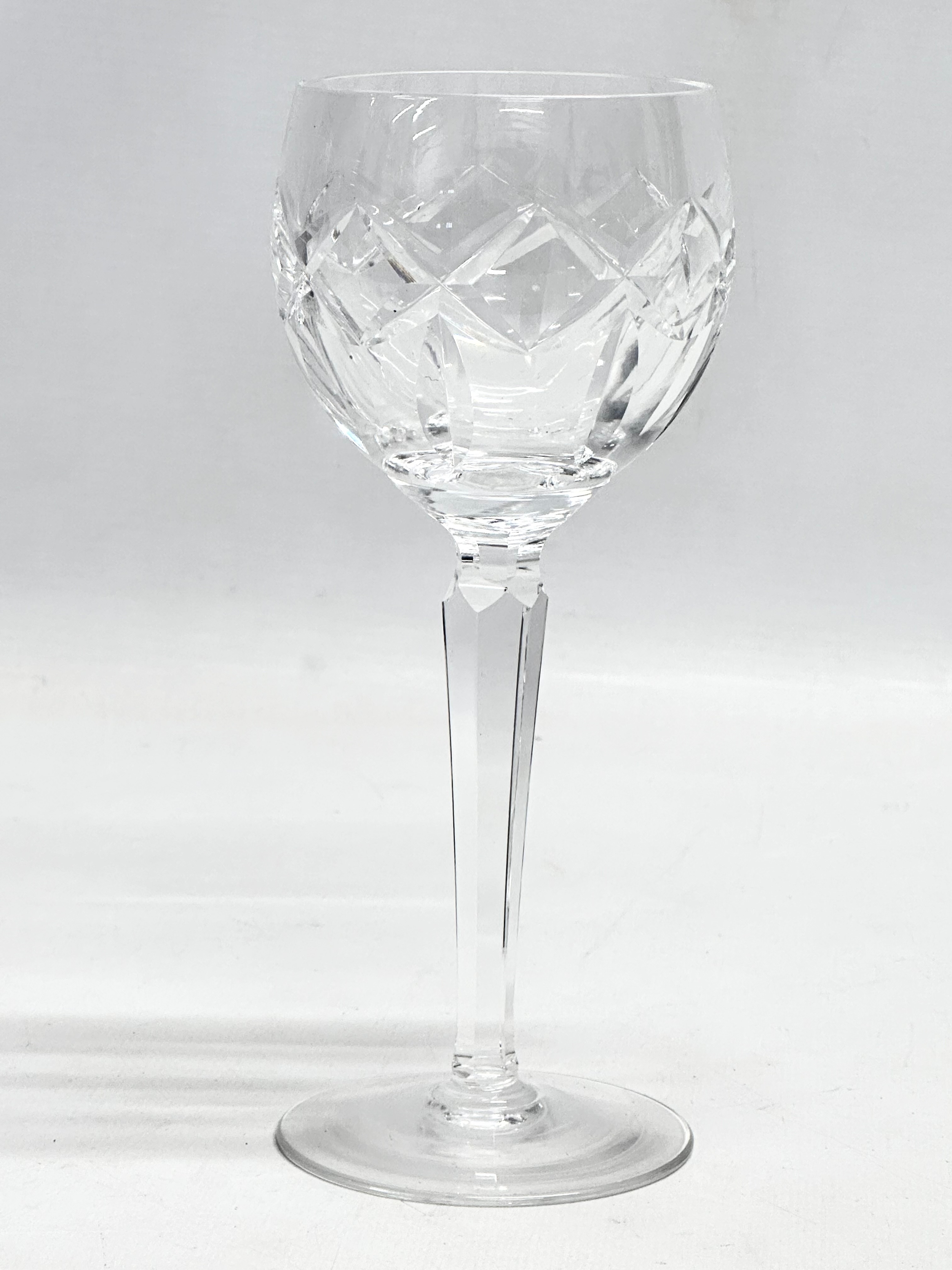 A set of 4 tall Waterford Crystal ‘Lismore’ wine glasses. 19cm - Image 2 of 2