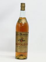 A double magnum Louis Desroches Napoleon Rare French Brandy.