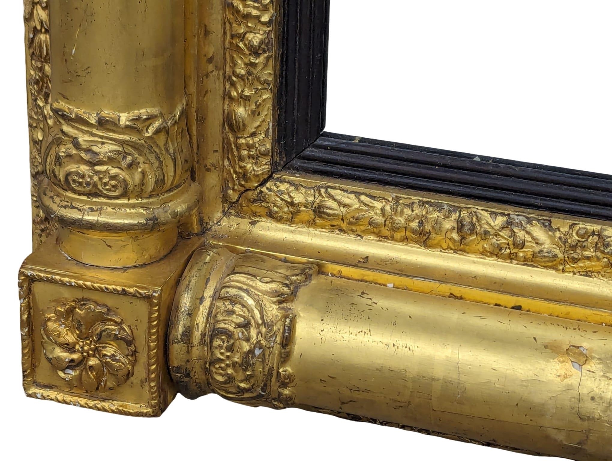 A very large William IV gilt framed over-mantle mirror. 182x12x121.5cm - Image 3 of 5